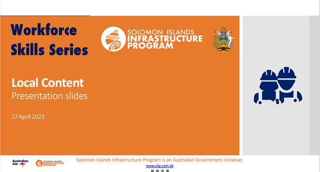 Local Content Slides